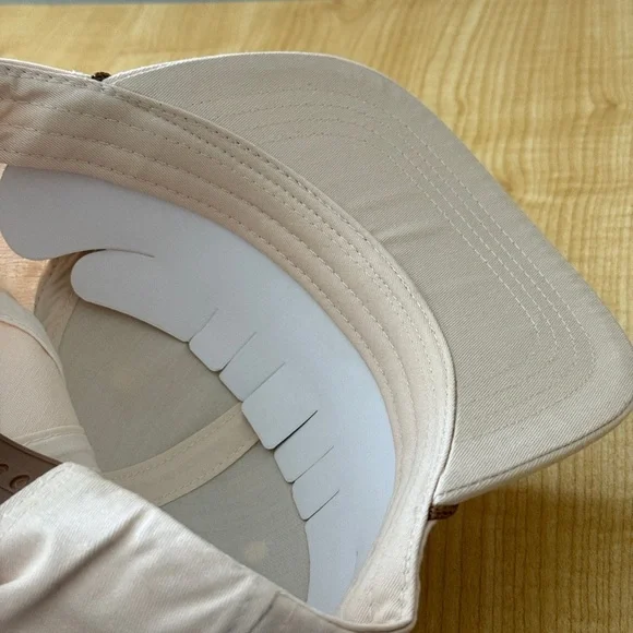 Cash & Co Canvas Adult Snapback Hat Beige Tan Logo Adjustable - Picture 3 of 4